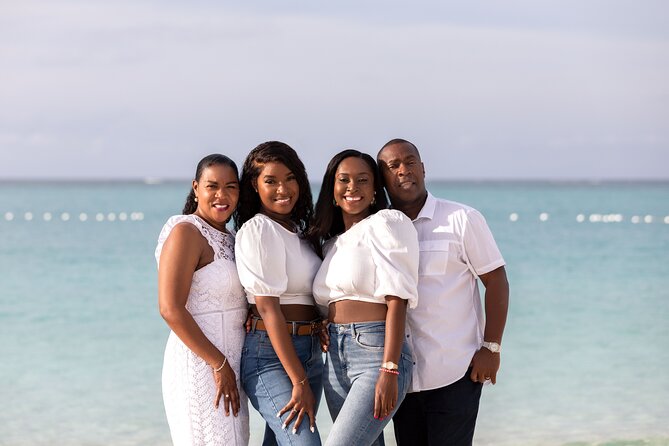 1 Hour Private Professional Portraits in Grace Bay Beach - Is $450 Good Value for Four People?