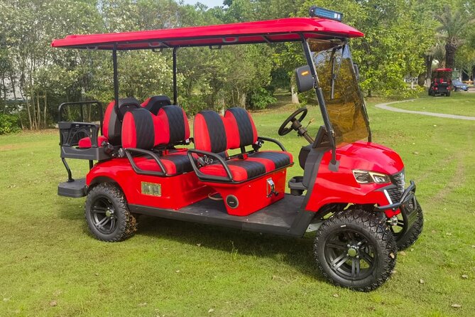 6 Seater Luxury Golf Carts Rental in Grand Turk - Meeting the rental team outside the cruise port