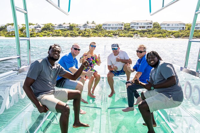 75 Minutes Clear Boat Tour in Caicos Island - The view from the bow and below