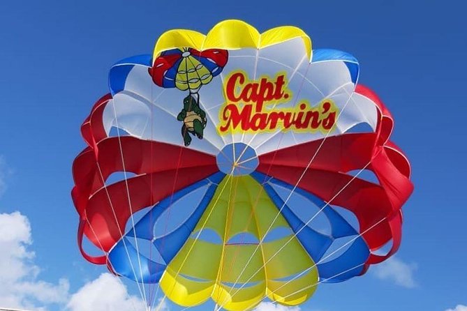 Capt Marvin Watersports / Parasail - Private Tour - What 500 feet looks like over Providenciales
