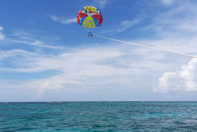 Capt Marvin Watersports / Parasail - Public Tour - The optional dip adds a little mischief