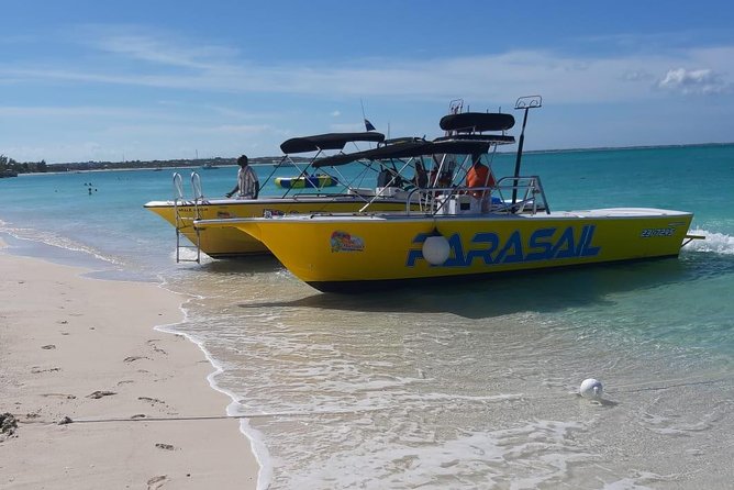 Capt Marvin Watersports / Parasail - Public Tour - The 500-foot flight over turquoise water
