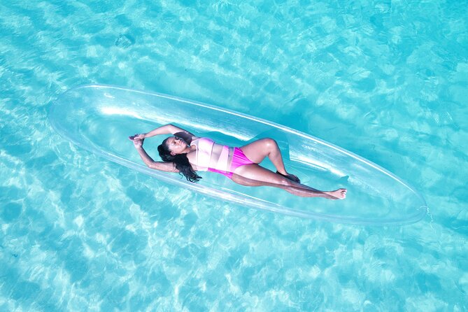 Clear Kayak Drone Photoshoot , Providenciales, Turks and Caicos - Arriving at the beach setup