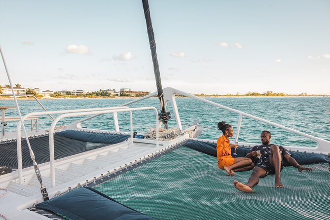 Deluxe Sunset and Saxophone Sail on Luxury Lady Grace Catamaran - Watching the sunset from the Caribbean
