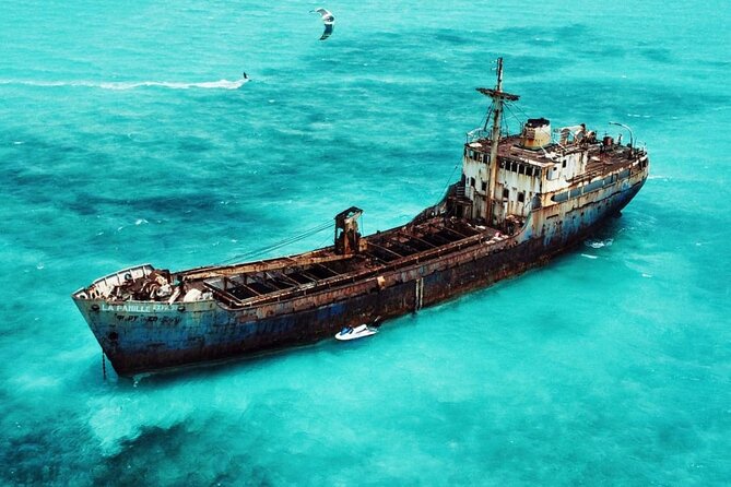 FAMOUS SHIPWRECK, Tiki Bar & Iguana Island Private Jet Ski Tour - Riding the Sea-Doo GTI across Providenciales waters