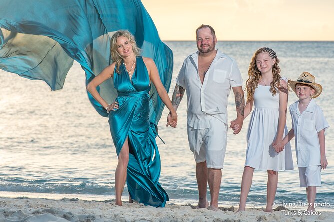 Flying Dress Photo in Turks and Caicos island - Who will enjoy this most