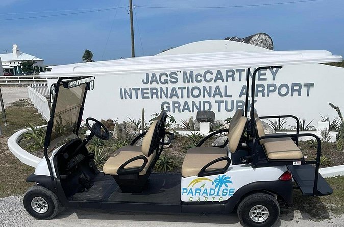 Golf Cart Rental in Grand Turk (6-seater) - Checking the cart before you drive away