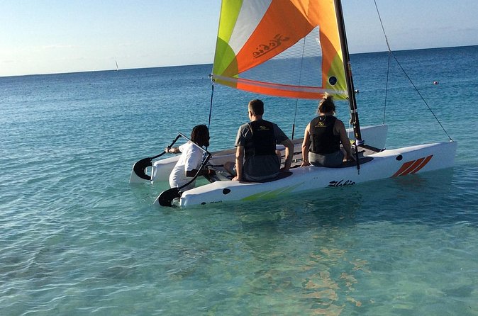 Hobie Cat Sailing Lesson - Taking the helm and learning by doing
