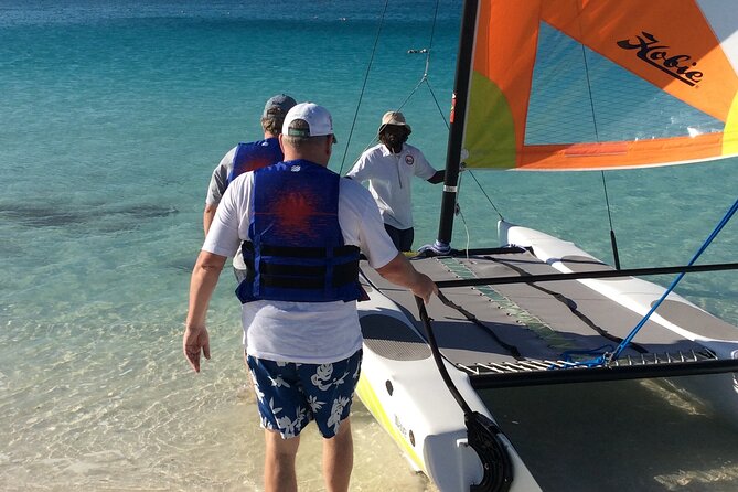 Hobie Cat Sailing Lesson - Arriving at Turks Aqua Adventures for the 10:00 am start