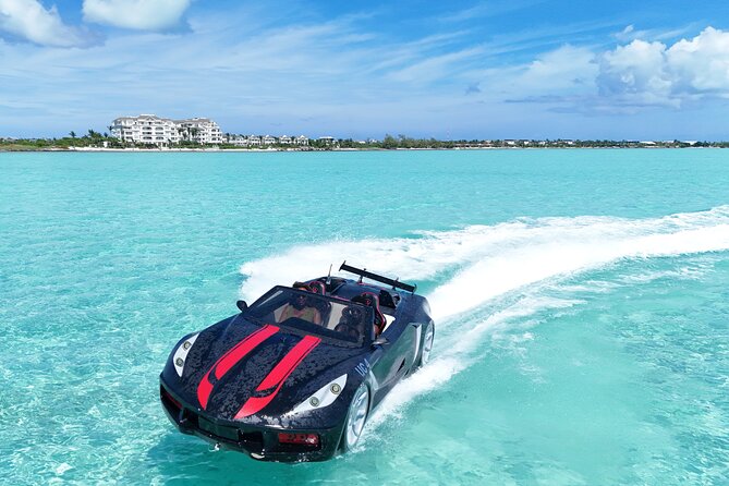 JetCar Drone Photo Video Shoot experience in Turks Caicos - The Twenty-Minute Ride Across Providenciales Water