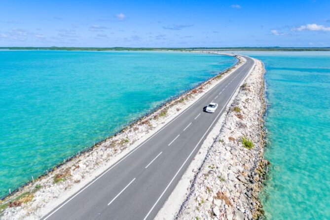 North and Middle Caicos Day Trip: Cruise, discover, explore! - Crossing the causeway to Middle Caicos