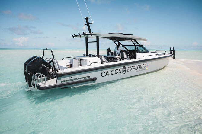 North and Middle Caicos Day Trip: Cruise, discover, explore! - The speedboat crossing from Blue Haven Marina