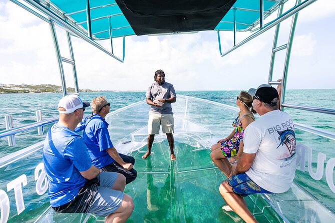 Private Clear Boat experience in Grace Bay - One hour and fifteen minutes on the reef