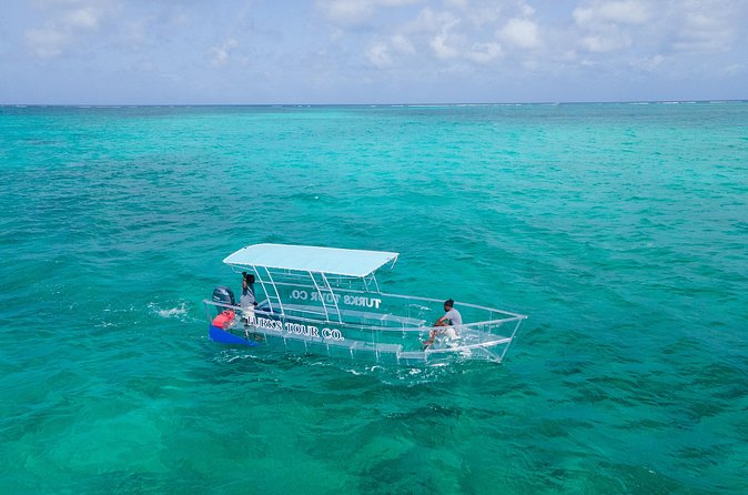 Private Clear Boat experience in Grace Bay - Grace Bay National Park from the water