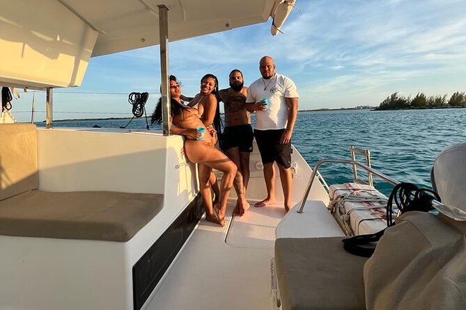 Private Half-Day Catamaran Cruise, Turks and Caicos Islands - Half Moon Bay between two small islands