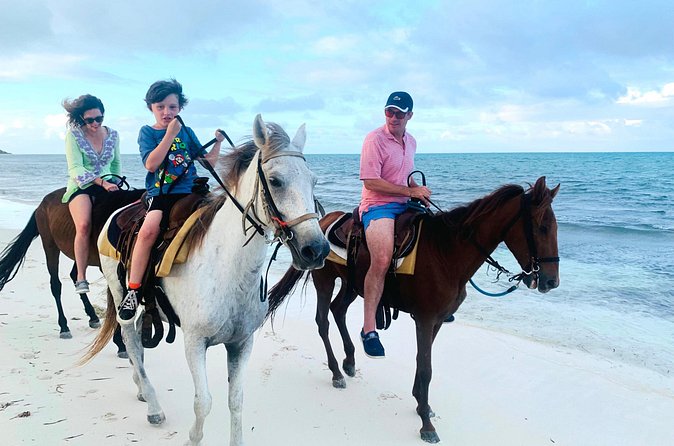 Sunset Horse Ride Experience - Entering the shallow water for photos