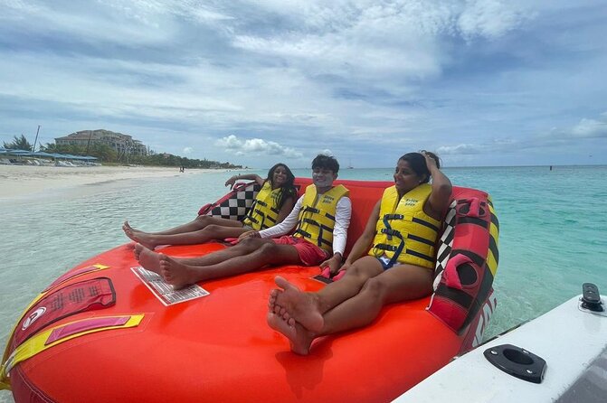 Tubing on grace bay beach Turks and caicos islands - Sharing the Tube With Family or Friends