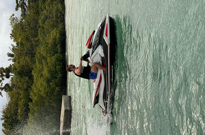 Turks & Caicos Jet Skis tours/Rental - Seeing the Conch Farm from the water